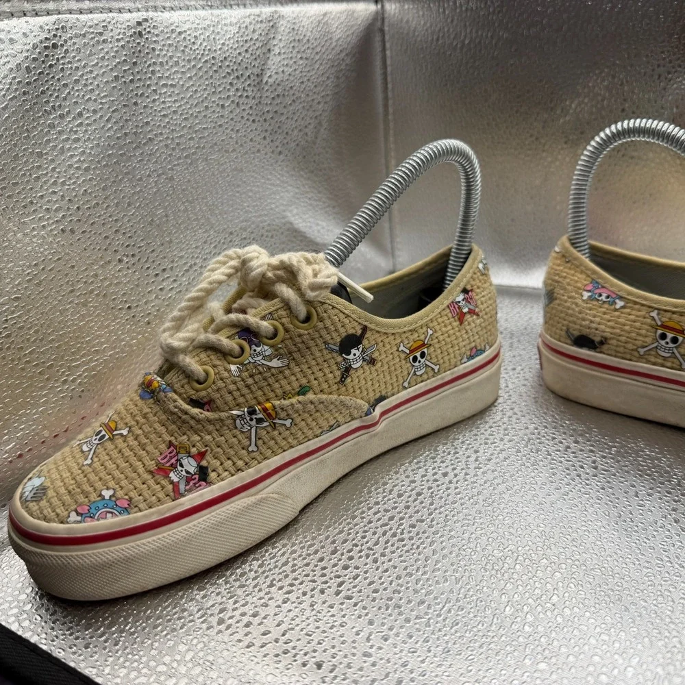 Size 3.5M/5W Vans One Piece Authentic Nami Straw Hat Crew Unisex Sneakers 500714